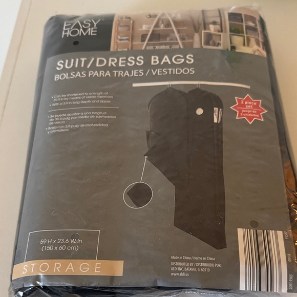Easy Home Other - Black Suit and Dress Bags